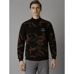 Louis Philippe Black Cotton Regular Fit Printed Sweatshirt-picture-29