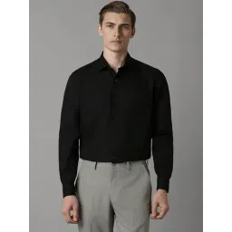 Louis Philippe Black Cotton Regular Fit Shirt-picture-22