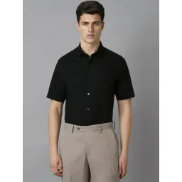 Louis Philippe Black Cotton Regular Fit Shirt-picture-33