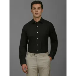 Louis Philippe Black Cotton Regular Fit Shirt-picture-28