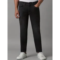 Louis Philippe Black Cotton Slim Fit Jeans-picture-34