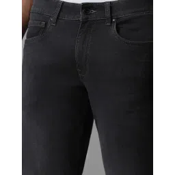 Louis Philippe Black Cotton Slim Fit Jeans image 4