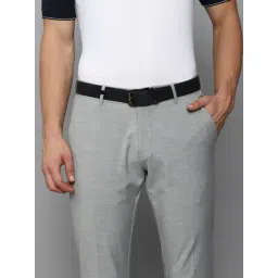 Louis Philippe Black Leather Solid Reversible Belt-picture-24