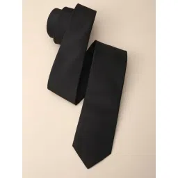 Louis Philippe Black Polyester Tie-picture-18