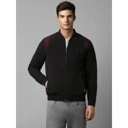 Louis Philippe Black Regular Fit Bomber Jacket-picture-14