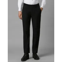 Louis Philippe Black Slim Fit Trousers-picture-29
