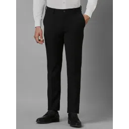 Louis Philippe Black Slim Fit Trousers-picture-31