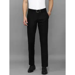 Louis Philippe Black Slim Fit Trousers-picture-40