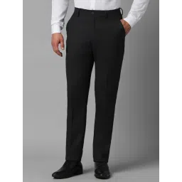 Louis Philippe Black Slim Fit Trousers-picture-41