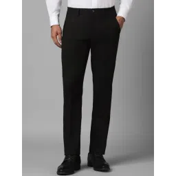 Louis Philippe Black Slim Fit Trousers-picture-36