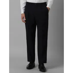 Louis Philippe Black Slim Fit Trousers-picture-36