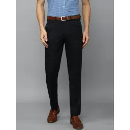 Louis Philippe Black Slim Fit Trousers-picture-22
