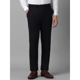 Louis Philippe Black Slim Fit Trousers-picture-30