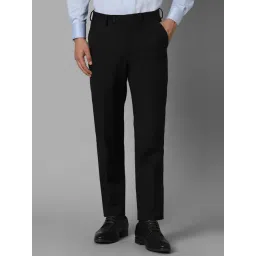 Louis Philippe Black Slim Fit Trousers-picture-36