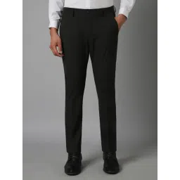 Louis Philippe Black Slim Fit Trousers-picture-43