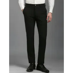 Louis Philippe Black Slim Fit Trousers-picture-29