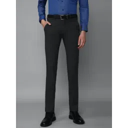 Louis Philippe Black Slim Fit Trousers-picture-27