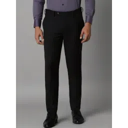 Louis Philippe Black Slim Fit Trousers-picture-10