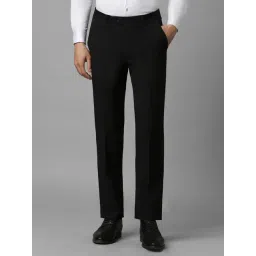 Louis Philippe Black Slim Fit Trousers-picture-25
