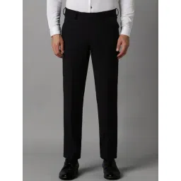 Louis Philippe Black Slim Fit Trousers-picture-22