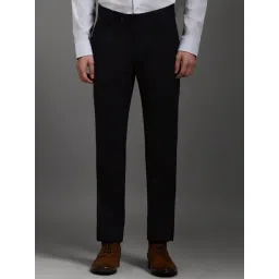Louis Philippe Black Slim Fit Trousers-picture-28