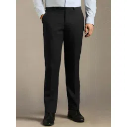 Louis Philippe Black Slim Fit Trousers-picture-27
