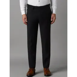 Louis Philippe Black Slim Fit Trousers-picture-30