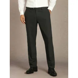 Louis Philippe Black Slim Fit Trousers-picture-25