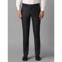 Louis Philippe Black Slim Fit Trousers-picture-18