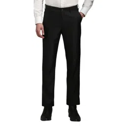 Louis Philippe Black Slim Fit Trousers-picture-35