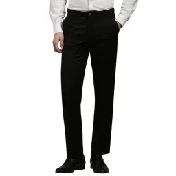 Louis Philippe Black Slim Fit Trousers-picture-17