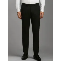 Louis Philippe Black Slim Fit Trousers-picture-43