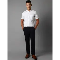 Louis Philippe Black Slim Fit Trousers image 5