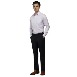 Louis Philippe Black Slim Fit Trousers image 5
