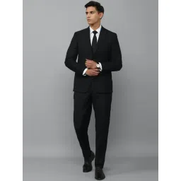 Louis Philippe Black Slim Fit Two Piece Suit-picture-17