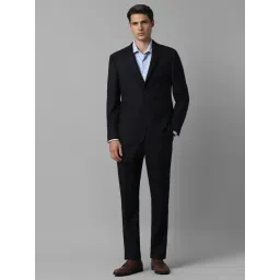 Louis Philippe Black Slim Fit Two Piece Suits-picture-17