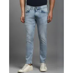 Louis Philippe Blue Cotton Regular Fit Jeans-picture-40