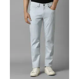 Louis Philippe Blue Cotton Regular Fit Jeans-picture-30