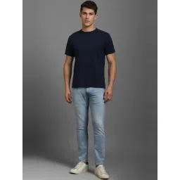 Louis Philippe Blue Cotton Regular Fit Jeans image 5