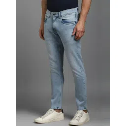 Louis Philippe Blue Cotton Regular Fit Jeans image 3