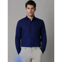 Louis Philippe Blue Cotton Regular Fit Printed Shirt-picture-23