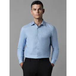 Louis Philippe Blue Cotton Regular Fit Printed Shirt-picture-19