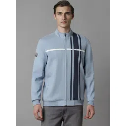 Louis Philippe Blue Cotton Regular Fit Printed Sweatshirt-picture-31