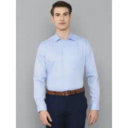 Louis Philippe Blue Cotton Regular Fit Shirt-picture-12