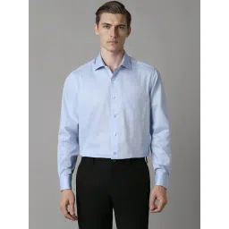 Louis Philippe Blue Cotton Regular Fit Shirt-picture-28