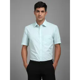 Louis Philippe Blue Cotton Regular Fit Shirt-picture-38