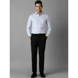 Louis Philippe Blue Cotton Regular Fit Striped Shirt image 5