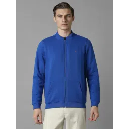 Louis Philippe Blue Cotton Regular Fit Sweatshirt-picture-45
