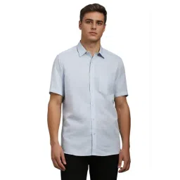 Louis Philippe Blue Regular Fit Shirt-picture-41