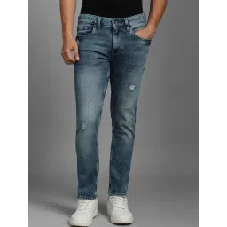 Louis Philippe Blue Regular Fit Solid Jeans-picture-37